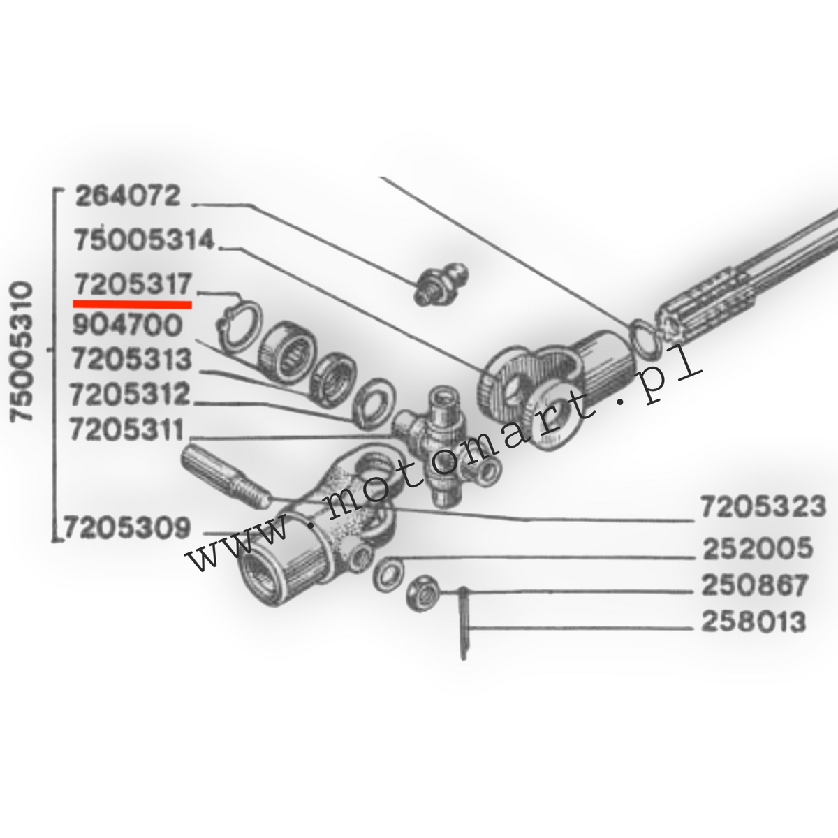 Schutz des Kardanwellen-Querträgers des Differentials Dnieper MT K750 Ural Querträger der Welle