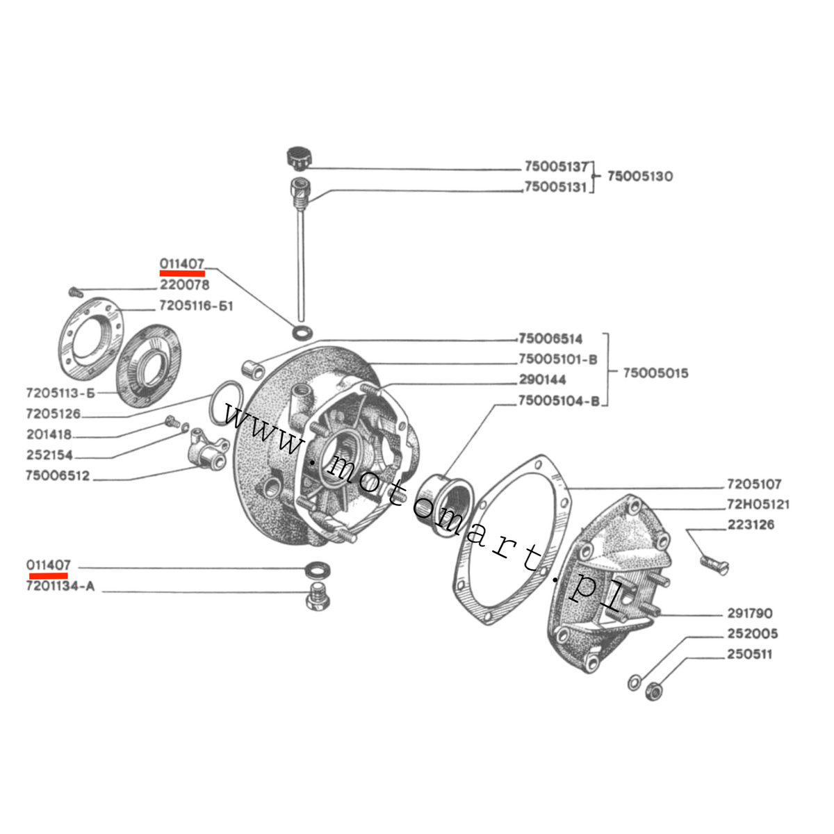 Guarnizione vite rondella Dnepr MT K750 Ural M72 coppa filetto rubinetto