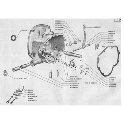 Dnepr Getriebedichtungen, Getriebedichtungen, K750 Ural M72 Dichtungen
