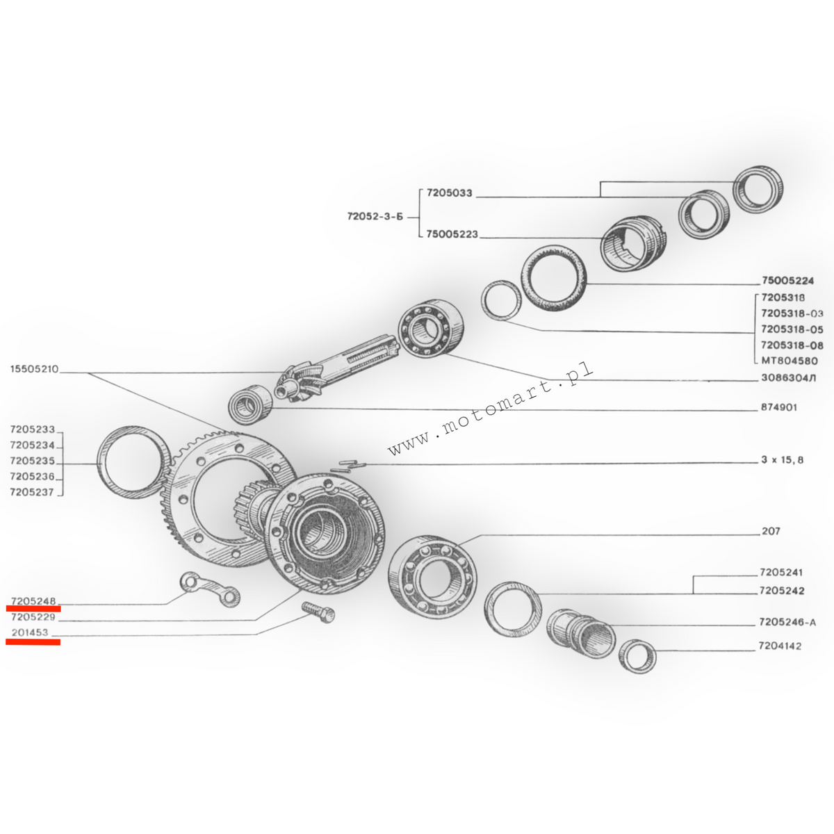 VITI + SICUREZZE DIFFERENZIALE K750 URAL DNIEPR piastra di trasmissione supporto rondella