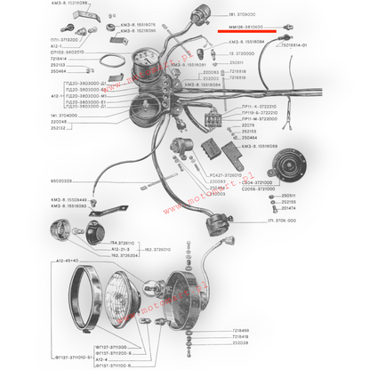 Dnjepr Ural ORYG Motoröldrucksensor, Zylinder, Kolben, Pumpe