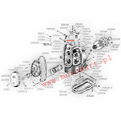 Oring generatore M72 K750 URAL DNEPR guarnizione in gomma RESISTENTE ALL'OLIO