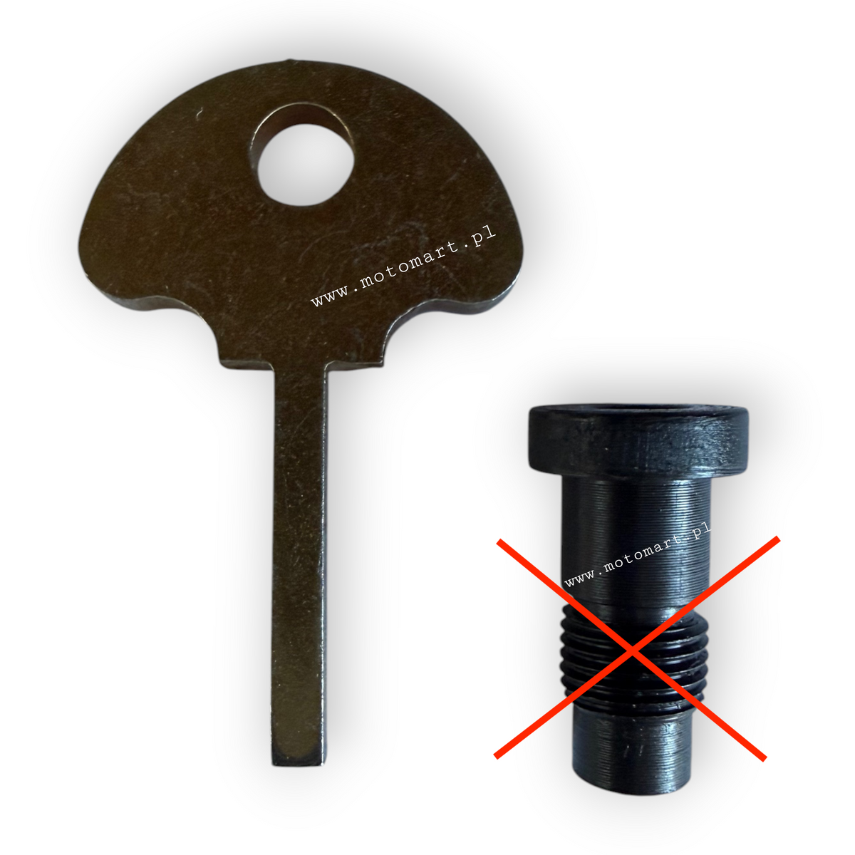 CHIAVE sportello vano serbatoio VITE con dado M72 K750 Ural Dnepr