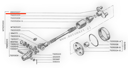 FORCELLA CARDANO Dnepr MT K750 Ural FORCELLA forcella cardano ORIGINALE CCCP